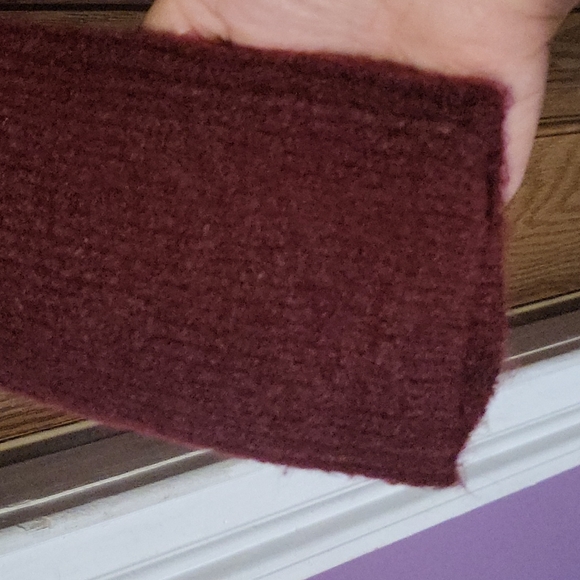 Express, cowl neck sweater dress, M, burgundy - Picture 6 of 7